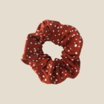 Copper Polka Dot Scrunchie