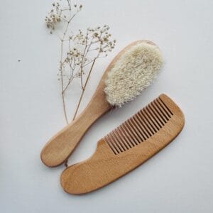 Wooden Baby Brush & Comb Set