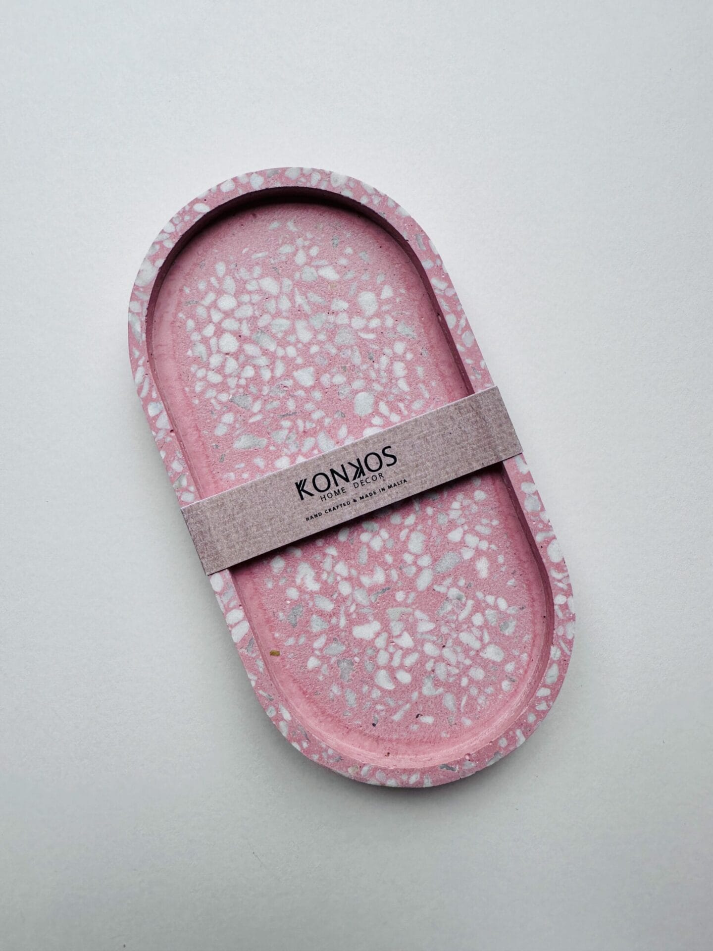 Pink/White Terrazzo Trinket Tray