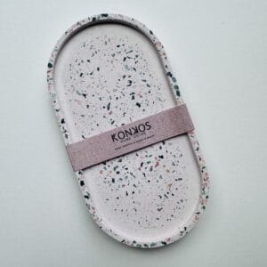 Light Pink/Subtle Terrazzo Trinket Tray