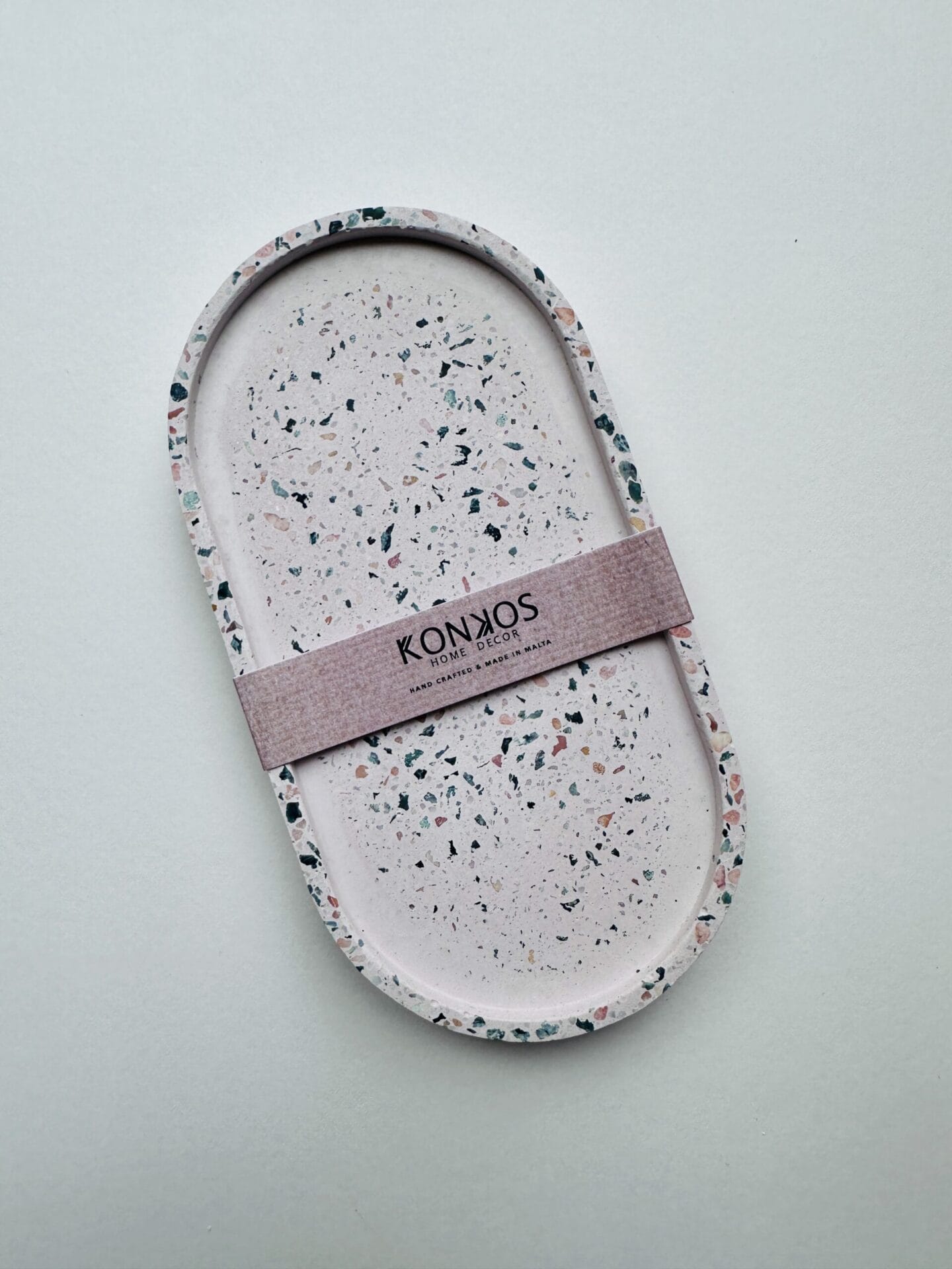 Light Pink/Subtle Terrazzo Trinket Tray