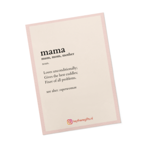 mama dictionary - greeting card