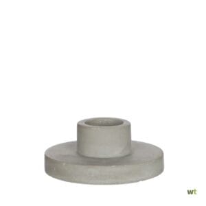 Grey Round Ceramic Candle Holder