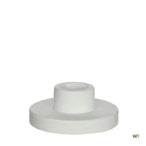 White Round Ceramic Candle Holder
